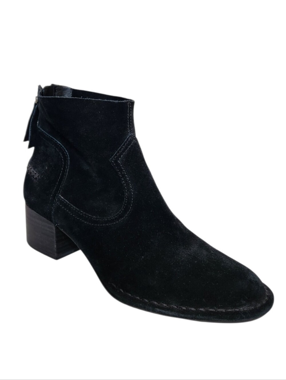Ugg Bandara Black Suede Western Ankle Boots Size US 7